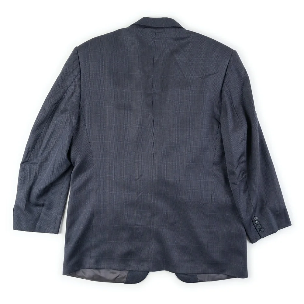 CORNELIANI blue Virgin Wool Silk blend blazer size US 46R / 56R Italy